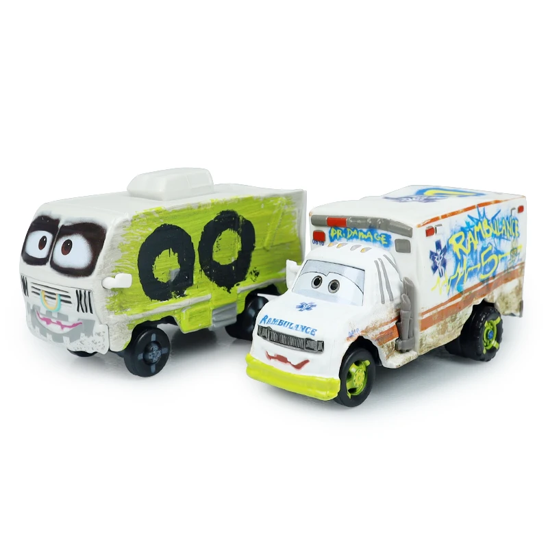 Disney Pixar Cars 3 Dr. Damage Rambulance Racing Mr. Arvy Car juguete para niños juguete de aleación modelo regalo para niños - imagen 2
