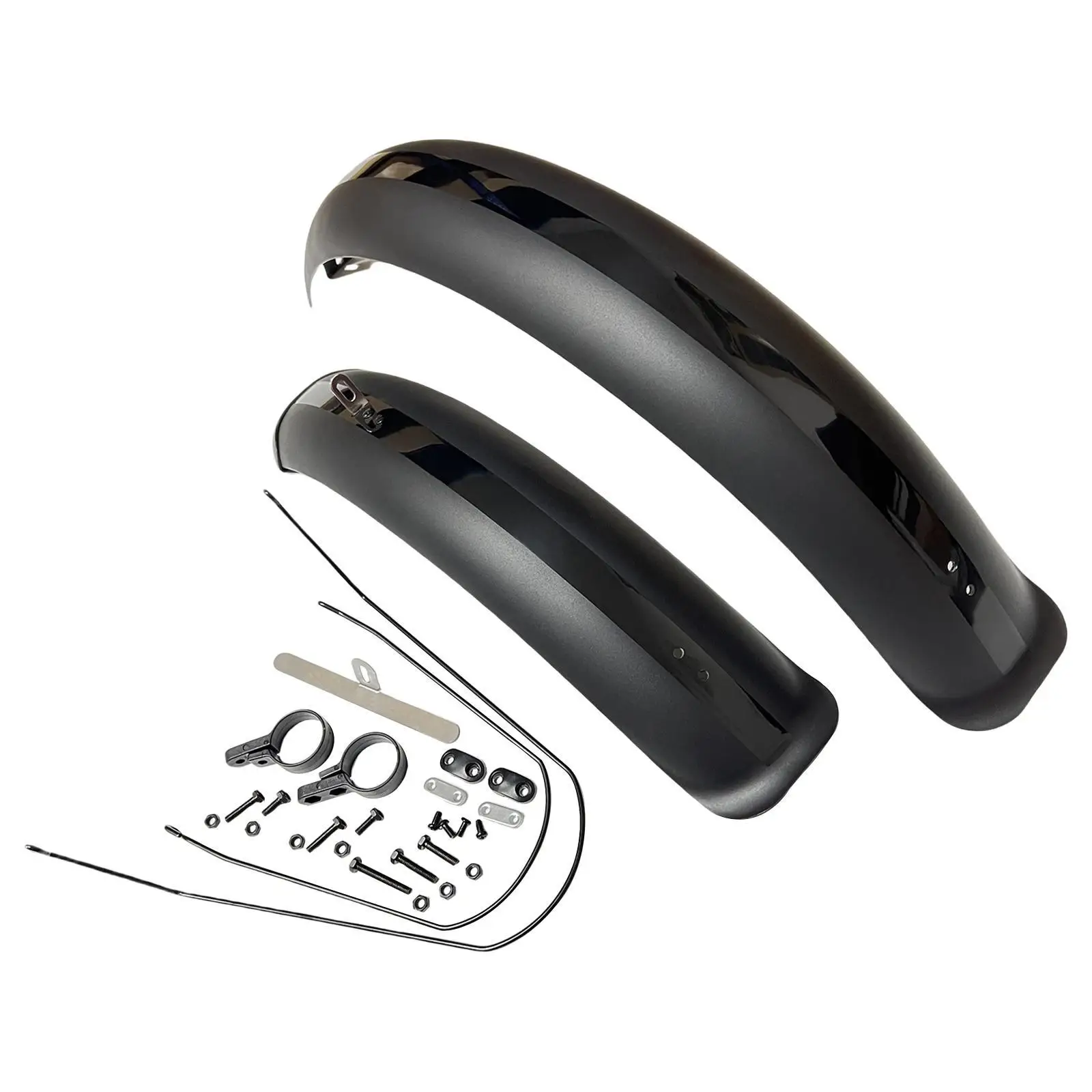 Guardabarros de 20 "x4,0 para bicicleta, guardabarros de neumático ancho, juego de guardabarros para nieve plegable, bicicleta eléctrica BMX, piezas de ciclismo MTB - imagen 3