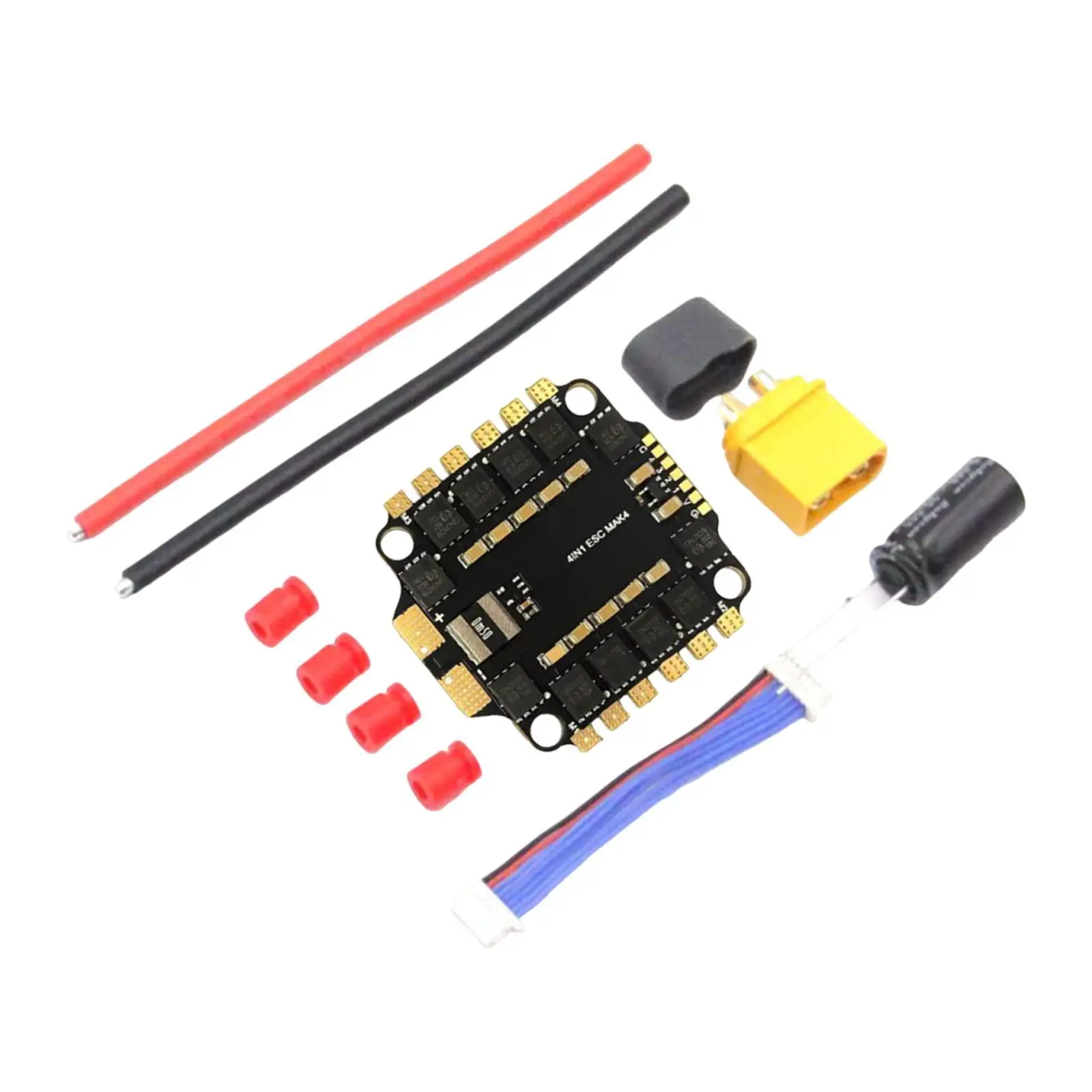 4 in 1 Brushless ESC for FPV Drone Sturdy RC DIY Hobby Compact Accessories DIY Part Electric Speed Controller Replace Spare Part