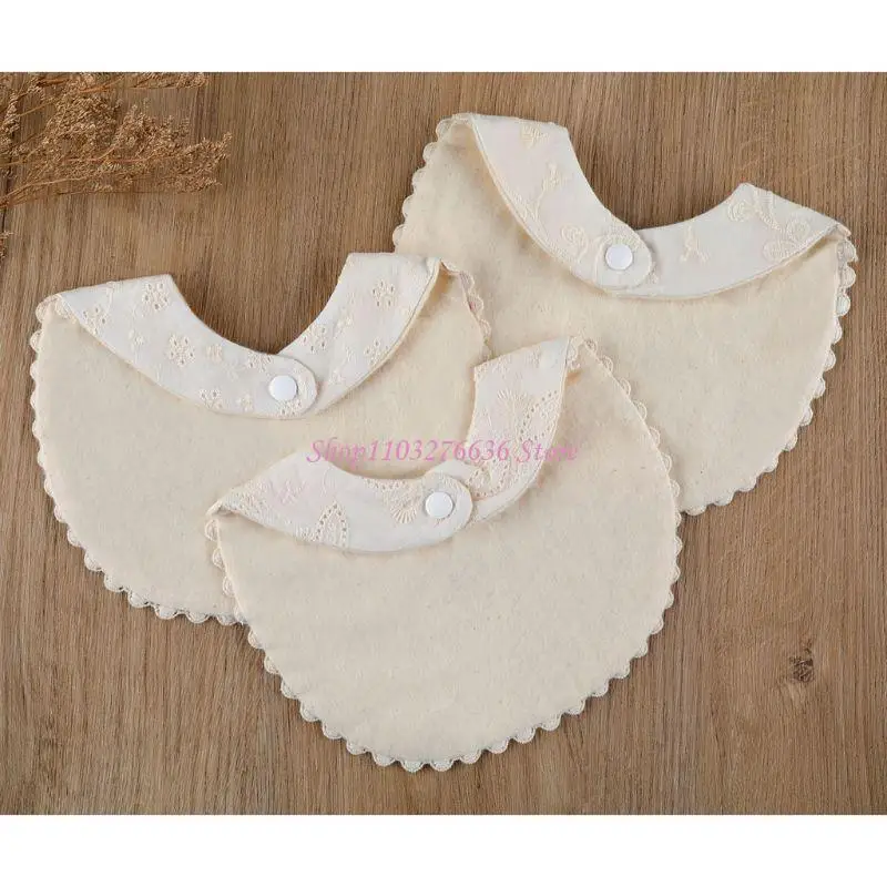 R6FD Baby Bandana babeando y dentición con delicado acceso a ropa bordado - imagen 2