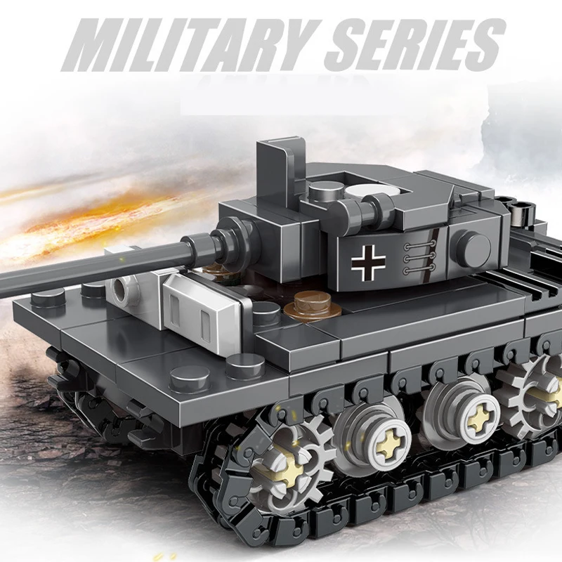 Kits de bloques de construcción de tanque de batalla principal 99A, tanque de tigre, modelo clásico militar, bloques de construcción, juguetes para niños, regalos de navidad - imagen 2