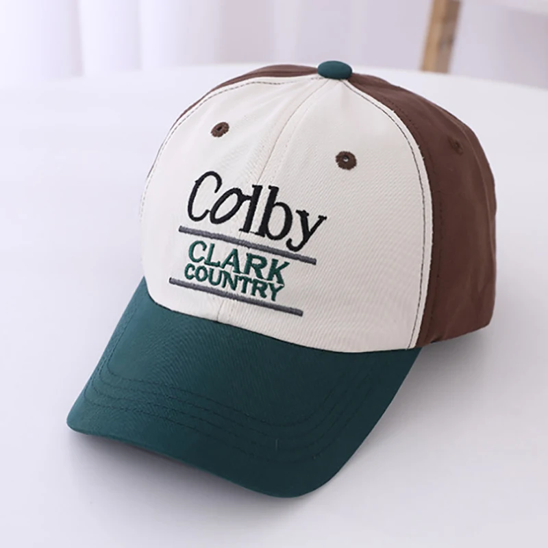 Nuevo bordado carta niños niñas gorra de béisbol niños algodón sombrero para el sol Unisex deportes al aire libre Snapback pesca gorra de béisbol de malla - imagen 4