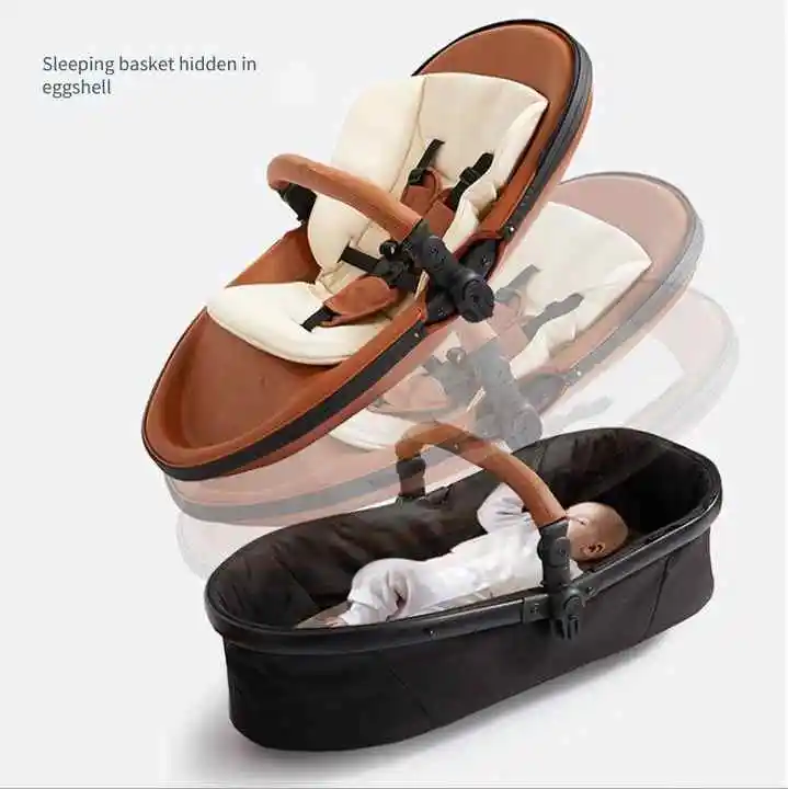 Cochecito de bebé plegable 2 en 1, cochecito de bebé para gemelos Separable, características portátiles, ruedas EVA en venta - imagen 5