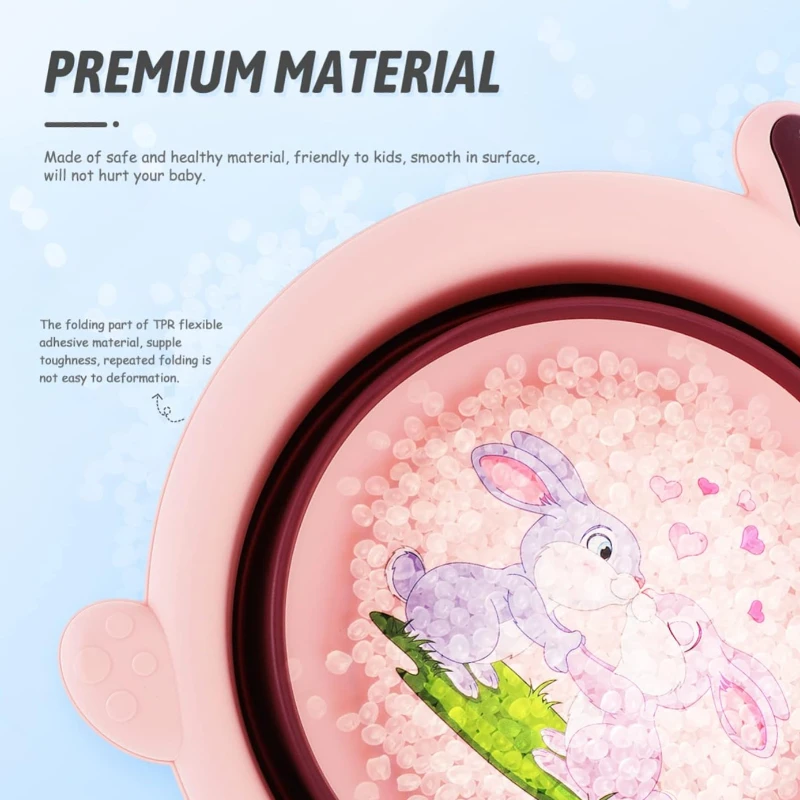 Lavabo plegable infantil para viajes y salidas – portátil - imagen 4