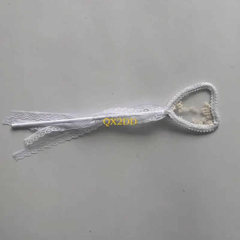 QX2D Disfraz de ángel para niña con encaje bordado, multicolor - imagen 3