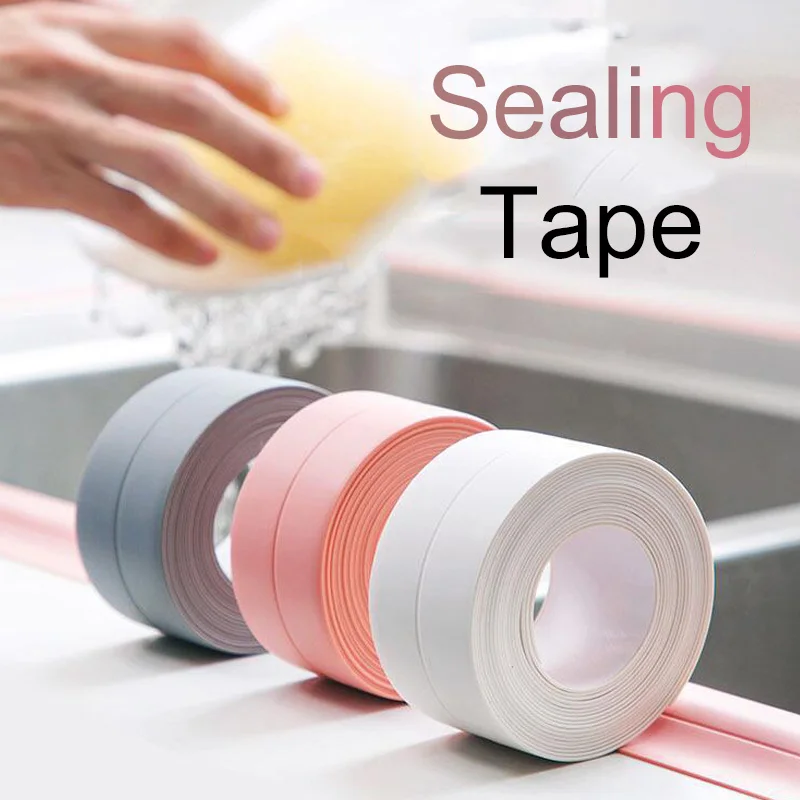 Cinta de sellado PVC autoadhesiva anti-moho para baño y cocina - imagen 3