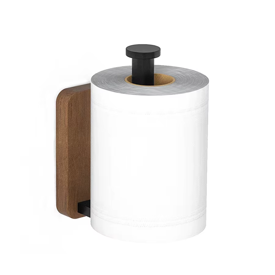 Soporte de papel higiénico aluminio para pared diseño moderno - imagen 3