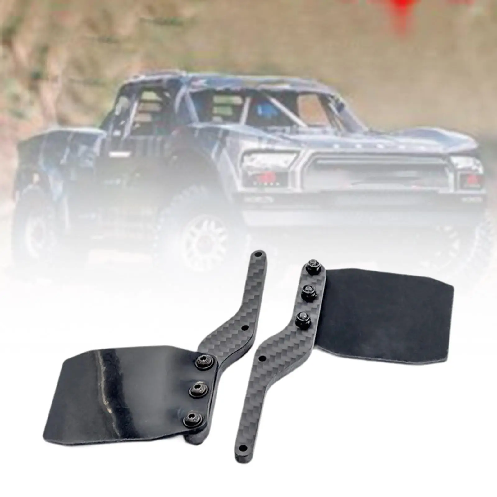 2 Pieces 1/7 RC Fender Accessories Upgrade Parts Mud Guard Silicone Mudguard