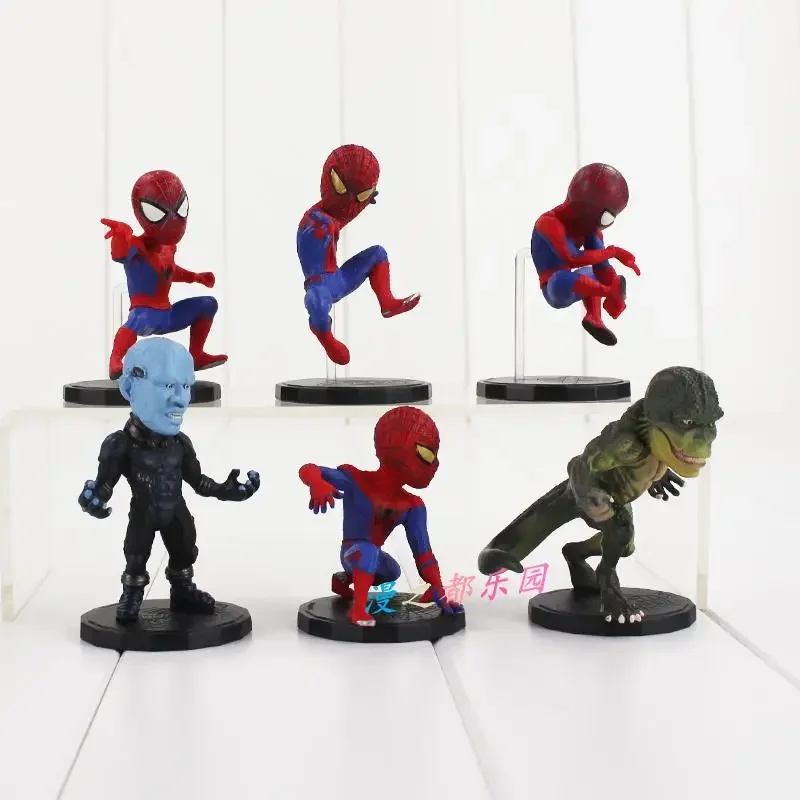 Figura de acción genuina The Avengers Spider-man 6 adornos de escritorio muñeca decoración modelo Juguetes - imagen 3
