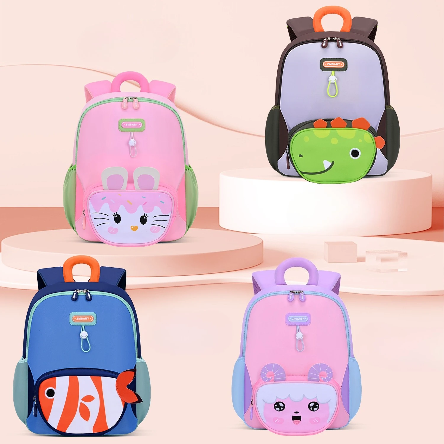 Mochila bonita de dibujos animados para guardería de alta calidad, mochila moderna para niños y niñas, mochilas ligeras y ajustables para niños L/XL - imagen 2