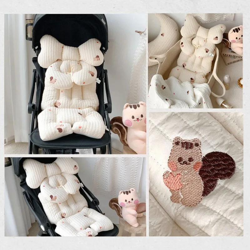 Cojín acolchado para cochecito de invierno INS con soporte lumbar - imagen 5