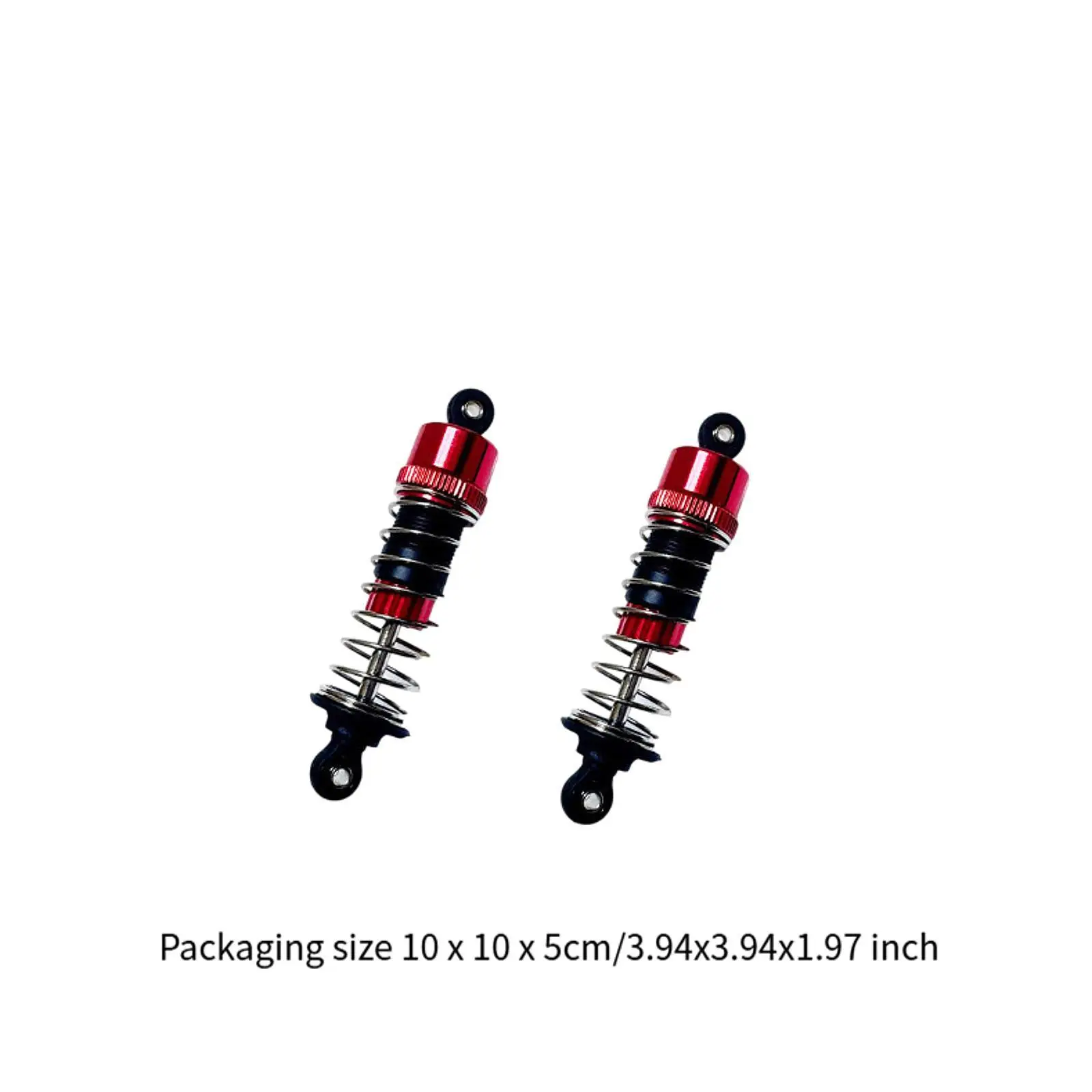 2 Pieces RC Car Front Hydraulic Shock Absorbers Professional Spare Parts RC Accessory for 16207 16208 16209 16210 1:16 RC Car