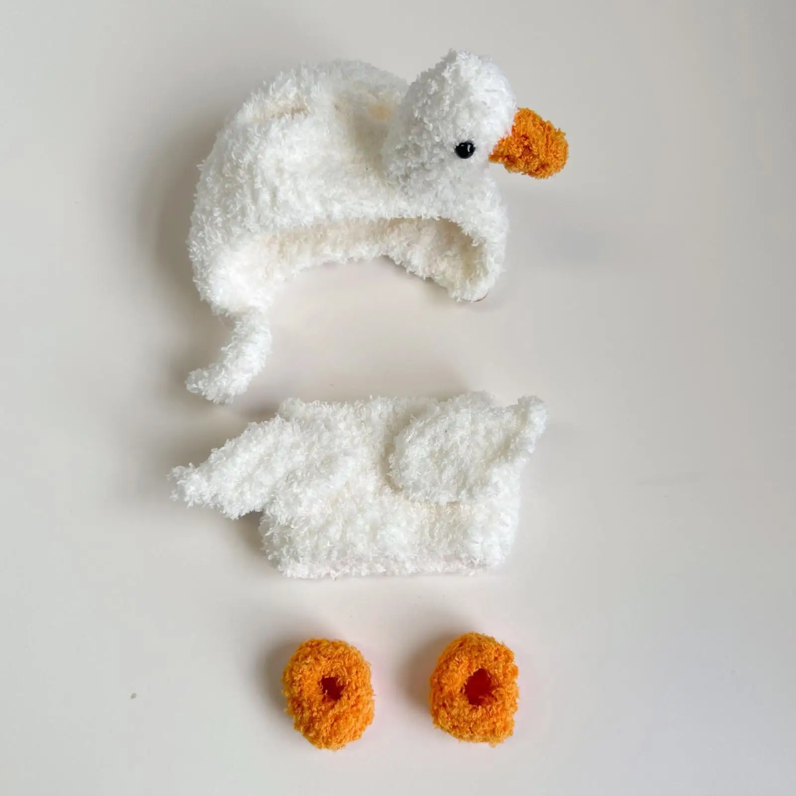 Doll Clothes with Hat And Shoes, Soft Little Swan Costume, Outfits for 17cm Dolls, Girl Dolls, Fashion Doll, Thanksgiving Gift