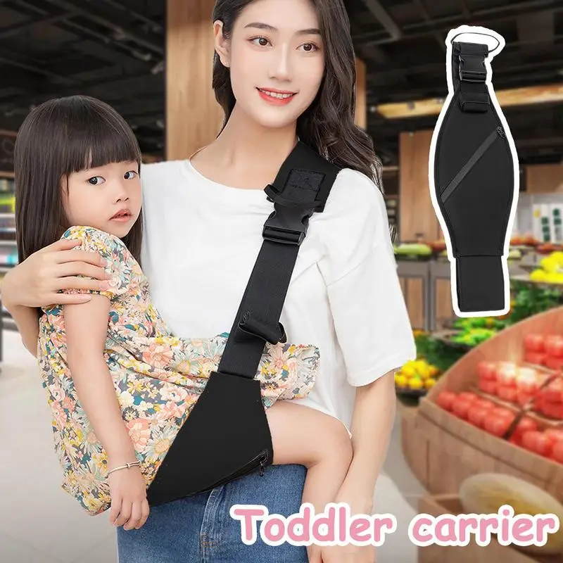 Portabebés con eslinga lateral, portabebés ajustable, suave, cómodo, ergonómico, ligero, transpirable, para viajes