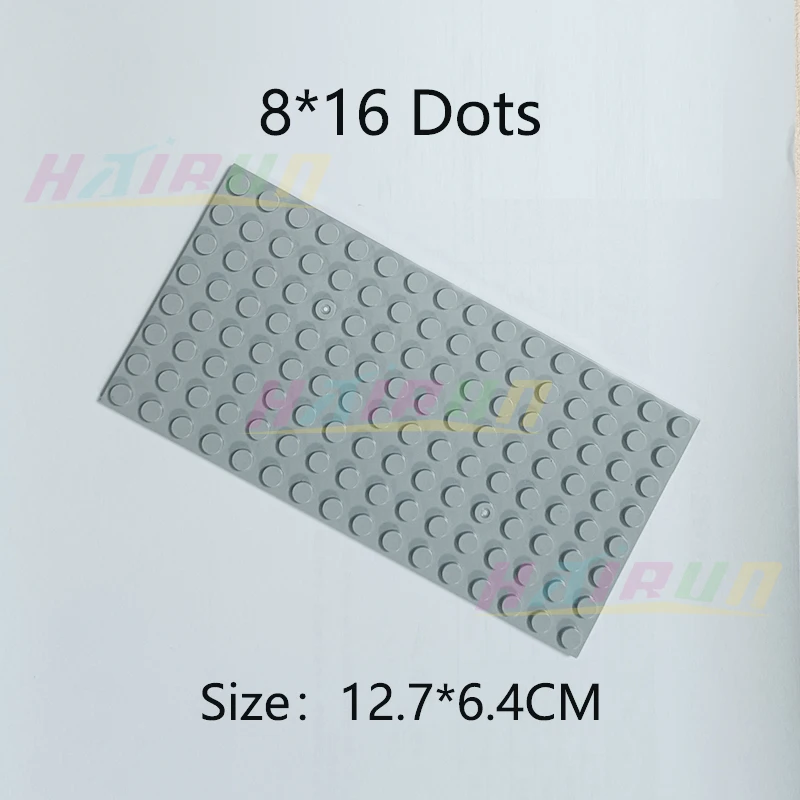 Placa Base de 8x16 puntos para niños, figuras de ciudad clásicas MOC DIY, piezas de bloques de construcción compatibles con juguetes para niños 92438, regalo, 5 uds. - imagen 3
