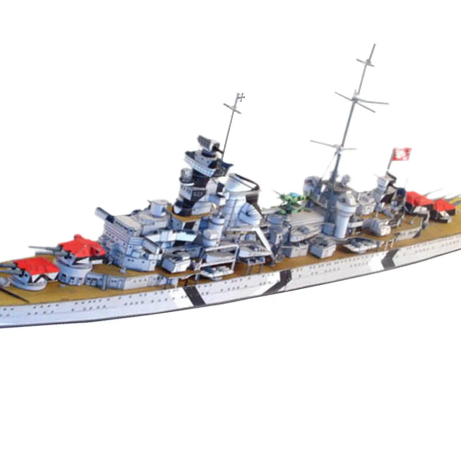 1:400 Scale Paper Sailboat Ship Kits DIY Hobby Ship Watercraft Desk Decoration Assembly Model Boat Kits for Kids Men Women