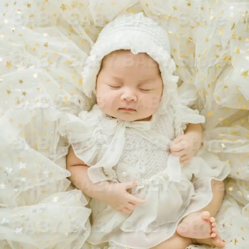 Q81A Hermoso vestido fotografía recién nacidos Sombrillas fotos banda para banda para cabello para cosplay - imagen 4