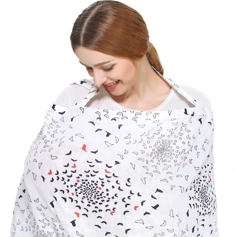 Poncho de lactancia transpirable con cubierta ajustable para privacidad - imagen 4