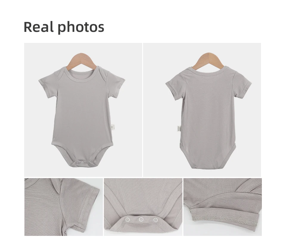 Pelele bebé color gris