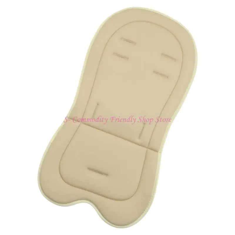 85AE Almohadilla para cochecitos niño, acolchado algodón antideslizante, forros transpirables para cochecitos, funda para - imagen 2