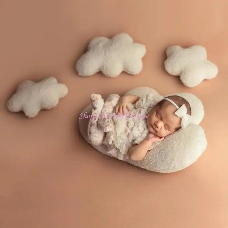 Juego accesorios fotografía bebé diseño nube y escalera casa/estudio - imagen 3