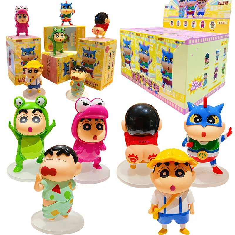Crayon Shin-Chan Kamen Rider figura coleccionable coche escritorio