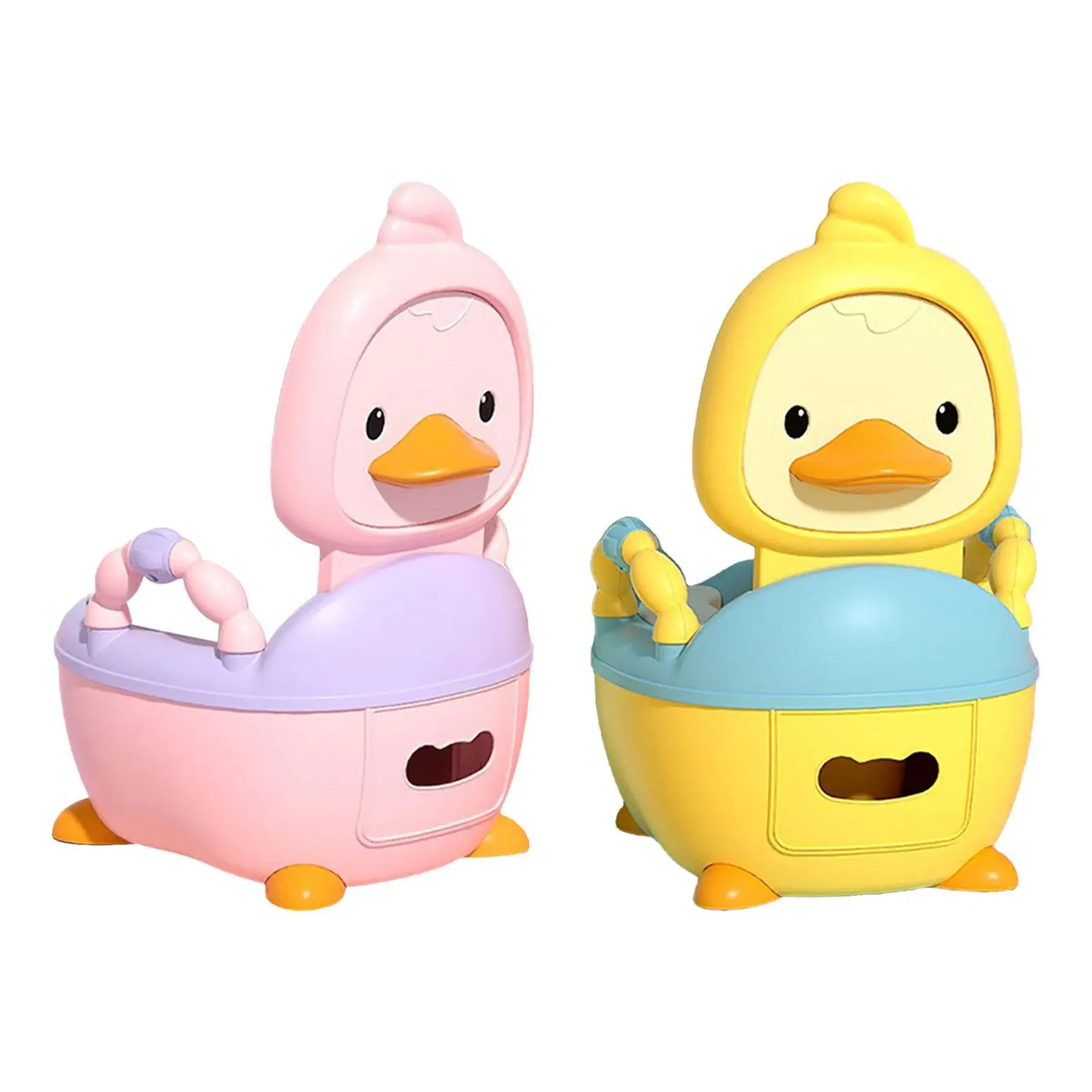 Baby Potty Toilet with Handle Comfortable Baby Carry Potty Realistic Toilet Potty for Kids Babies Infants Ages 0-7