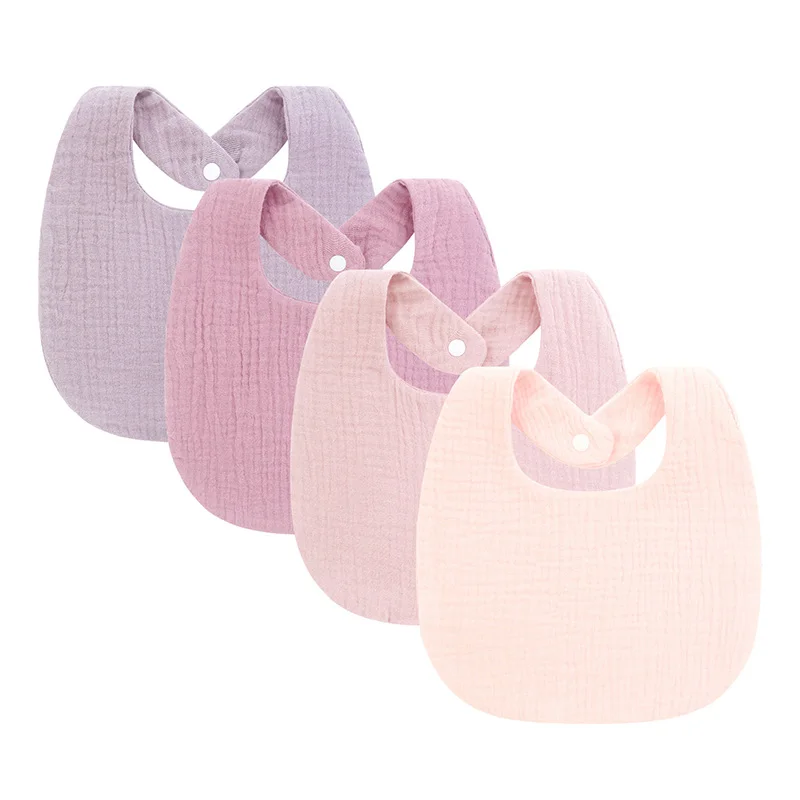 Baberos de muselina para bebe - Panos para eructar y algodon doble - imagen 4