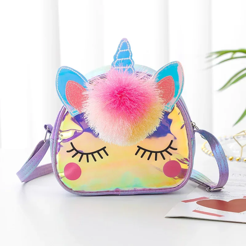 Bolso de unicornio de dibujos animados para niños: lindo diseño cruzado/de un solo hombro, ¡ide para el almacenamiento escolar! Adorable, práctico: compañera perfecta - imagen 5