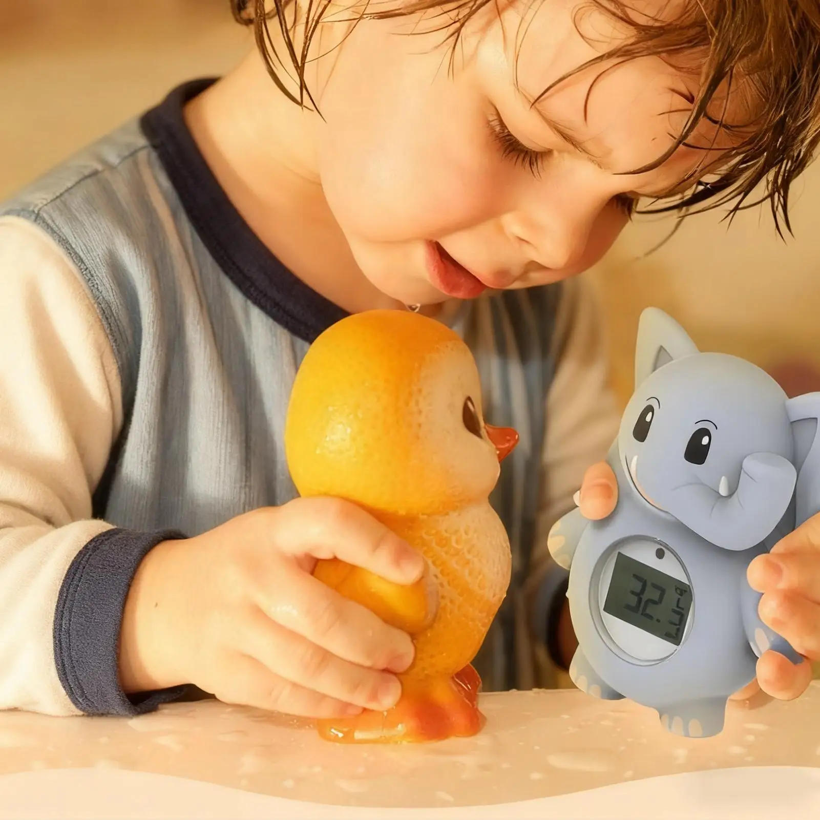 Medidor de temperatura de baño de elefante Digital para bebé, medidor de temperatura de baño preciso para piscina, ducha casera, bañera para niños pequeños - imagen 2