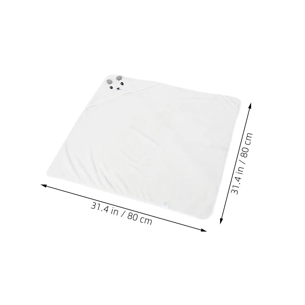 Toalla de baño de 2 uds., forro polar Coral, suave y absorbente, capa de ducha para niños pequeños, Toalla de baño, albornoz de dibujos animados - imagen 4