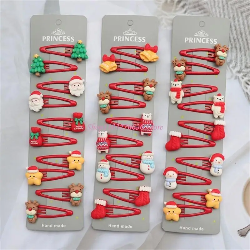 Horquillas navideñas para el pelo de niña - imagen 2