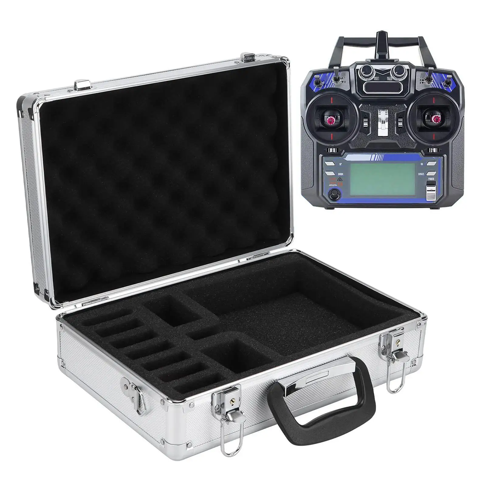 Remote Control Transmitter Case Practical,Portable Replace Part Easy to Use,Airplane Carry Case RC Airplane Transmitter Case