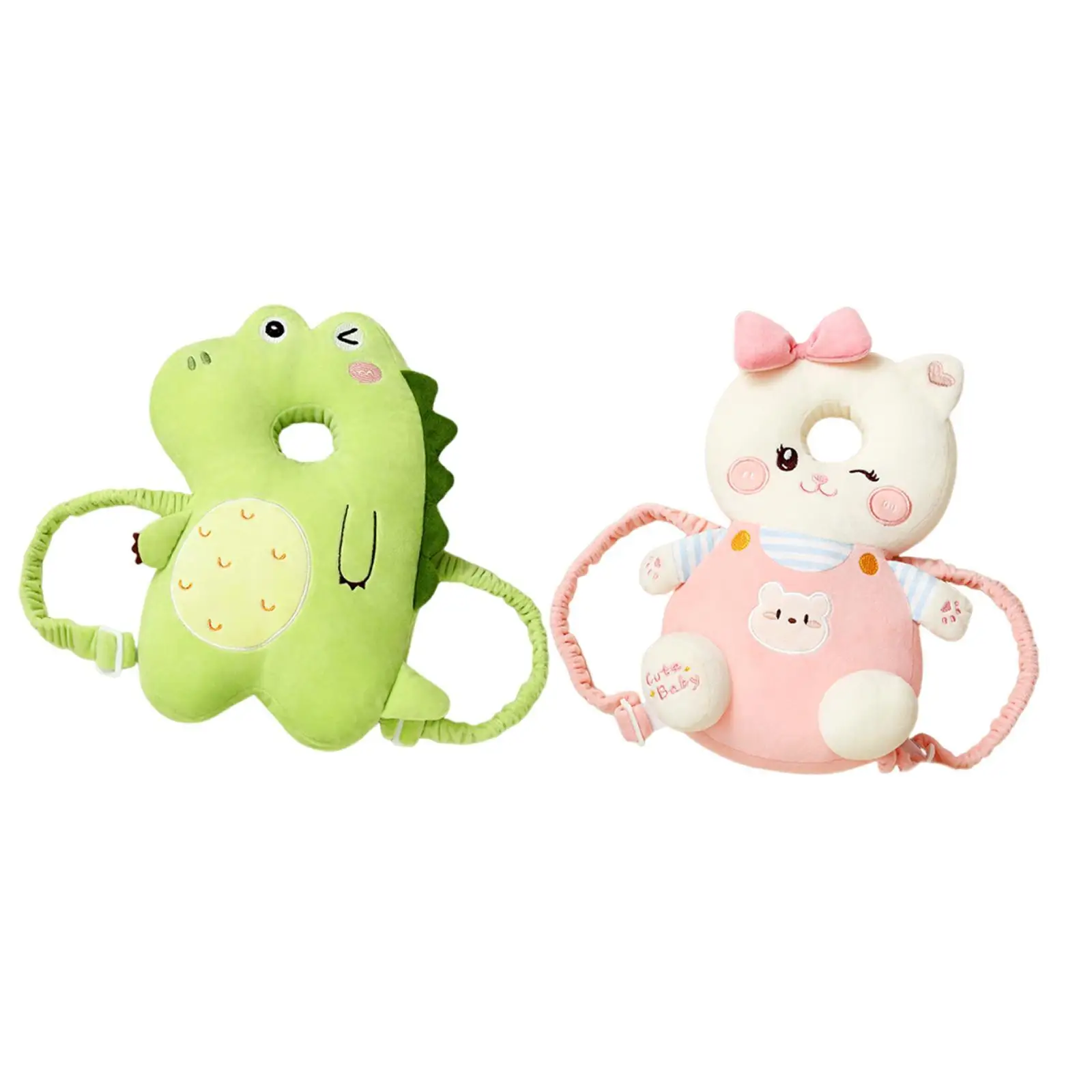 Baby Head Protector Backpack Soft Portable Animal Shape Baby Head Protection Cushion for Kids Infant Crawling wearing Children