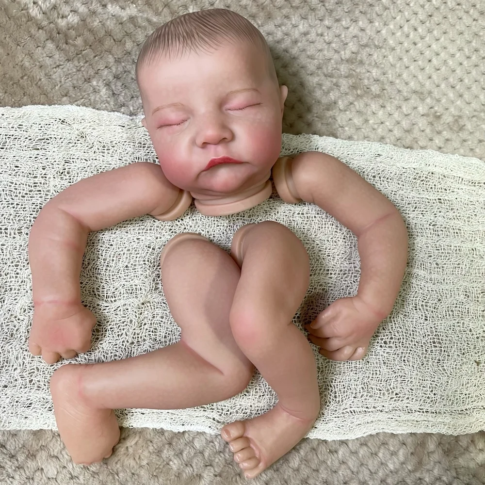 Muñeca reborn realista con venas pintadas – Cuerpo de tela - imagen 2