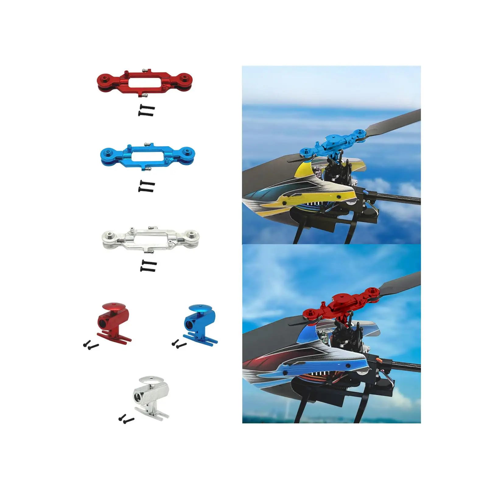 RC Aluminium Blade Clamp Replaces Easy to Install Spare Parts Accessory for K200 Remote Control RC Helicopter Part Toy Hobby