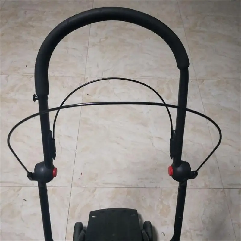 D7YD 1 Juego cubierta cochecito bebé hierro, soporte para cochecitos niños, estante Metal para Yoyo Yoya - imagen 2