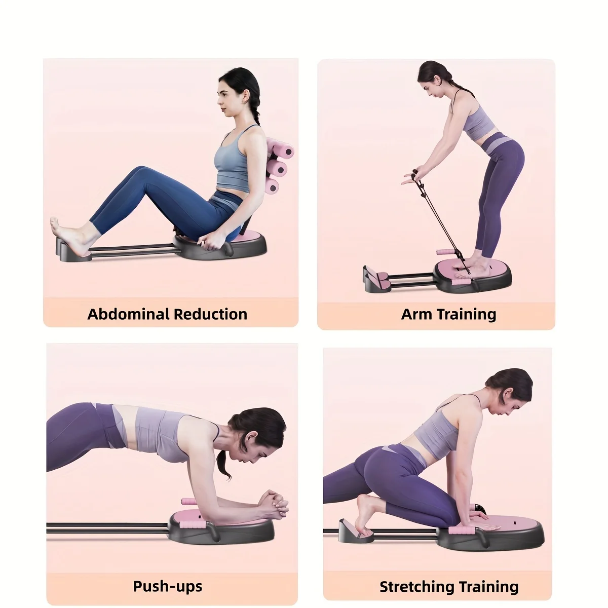 Máquina de abdominales con bandas de resistencia para core en casa - imagen 5