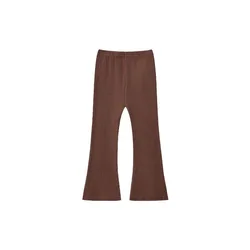 Pantalones acampanados de seda helada cómodos para niña verano