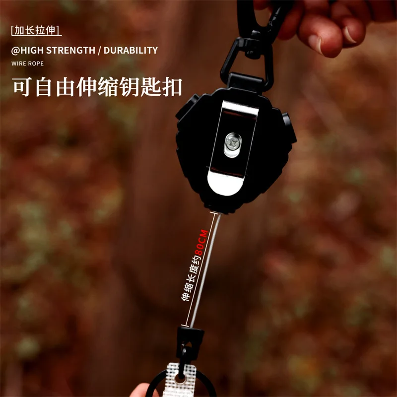 1pc ID Card Holder Bus Card Cover Case Badge Reel Clip Heavy Duty Badge Clip Retractable Badge Holder - imagen 3