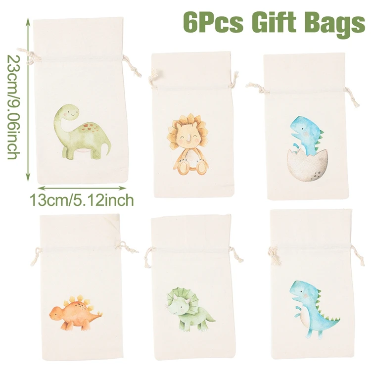 6pcs linen bag