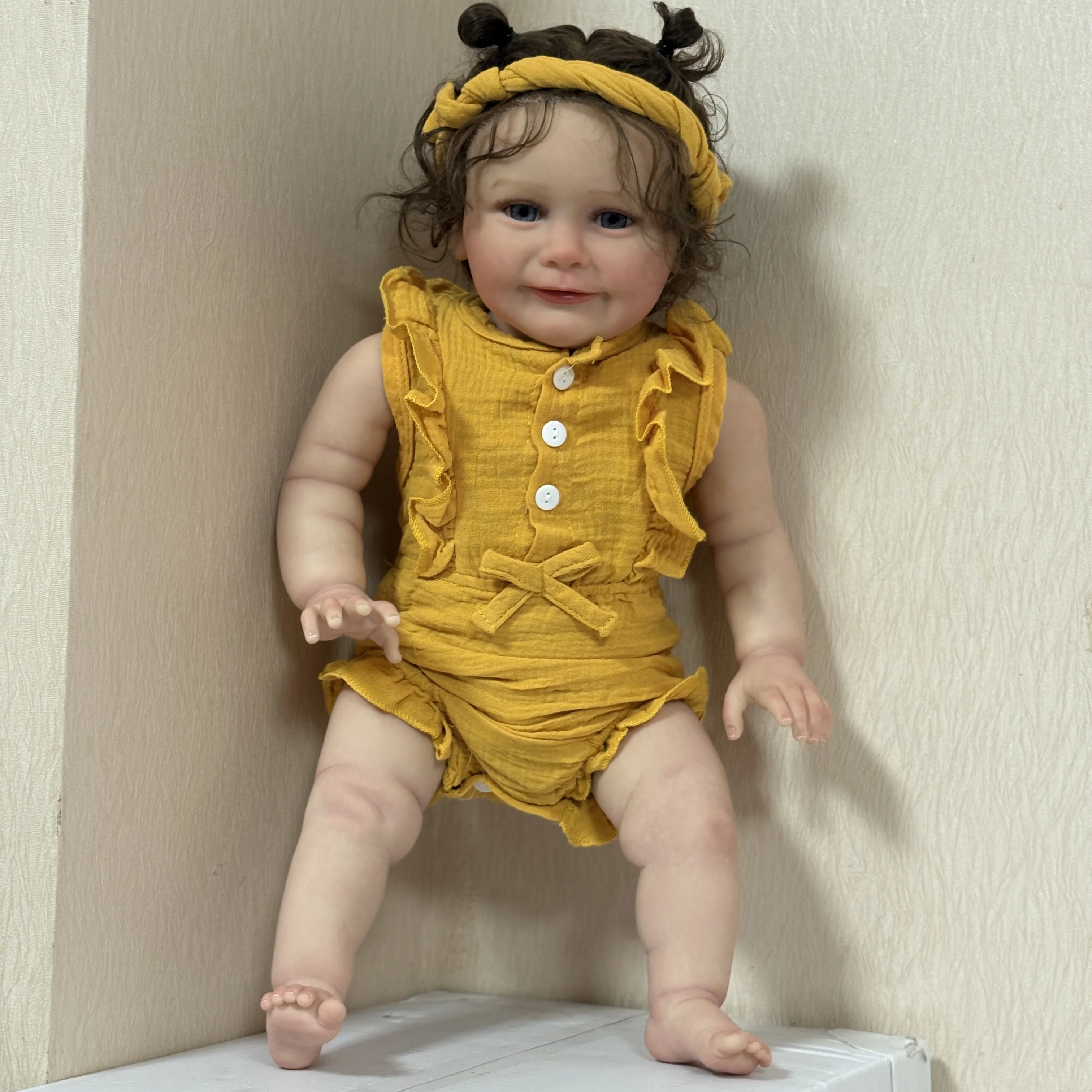 NPK Muñeca recién nacida Zoe de tacto suave, piel 3D realista - imagen 5