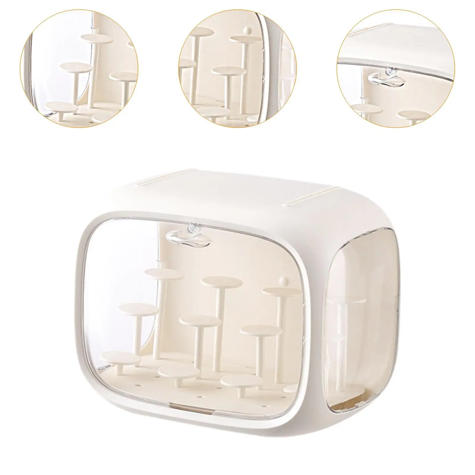 Display Case for Figures Clear Protection for Toys Miniature Figurines Dolls