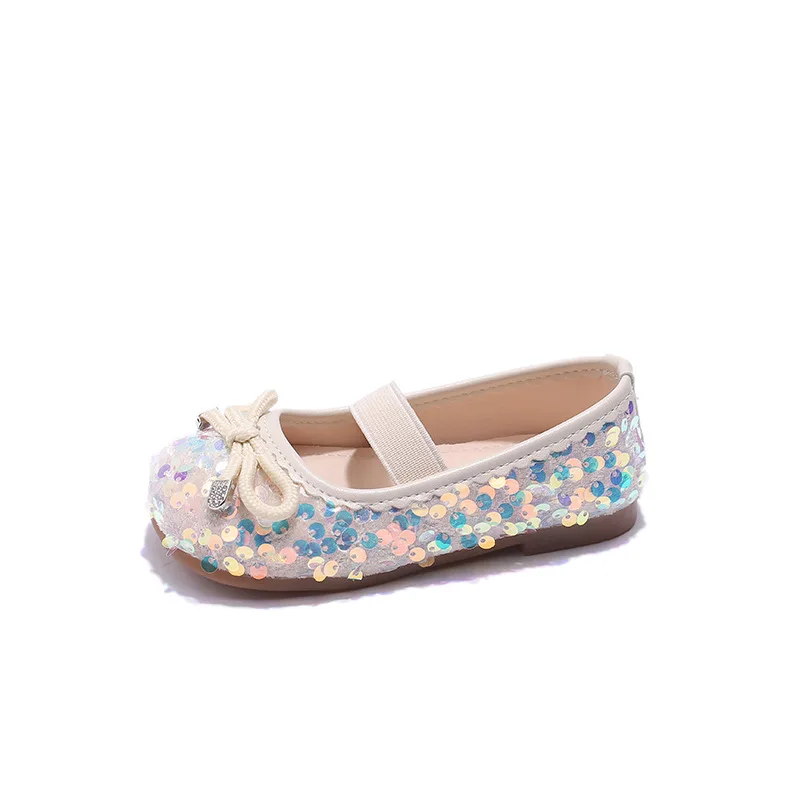 Zapatos antideslizantes para niñas, zapatos versátiles para niños, zapatos de princesa simples, nuevos zapatos individuales de moda, zapatos de suela blanda para niños de boca poco profunda - imagen 5