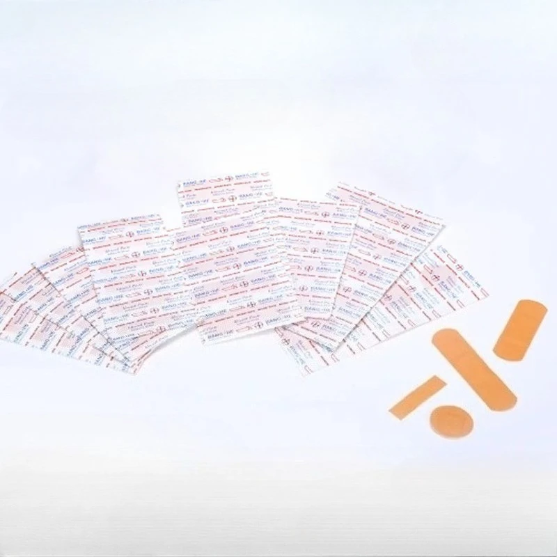 100 unids/set tirita PE vendajes adhesivos transpirables para vendaje de heridas tiras de primeros auxilios yesos cinta de vendaje de emergencia