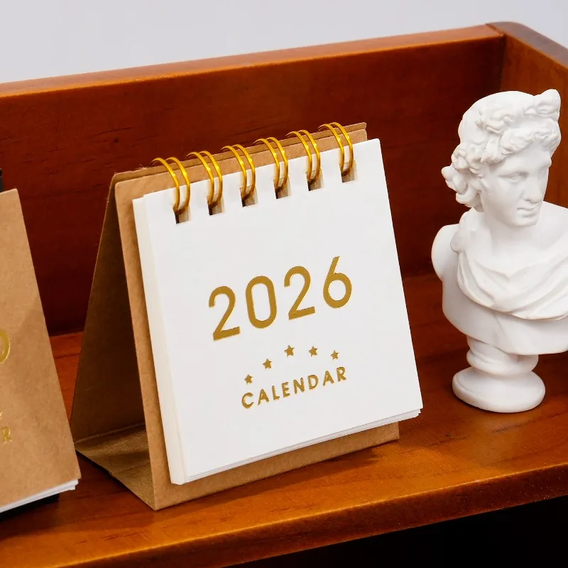 Calendario de escritorio 2026, uso diario, Mini mes decorativo, decoraciones de mesa, calendarios de escritorio de pie delicados, suministros para el hogar y la Oficina - imagen 5
