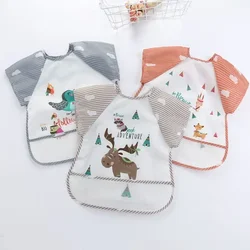 Bata impermeable de algodón con estampado animal para bebé