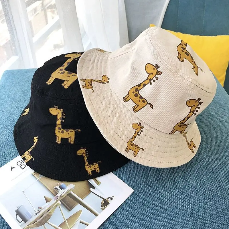 Sombrero Panamá infantil con protección solar – estampado jirafa - imagen 2