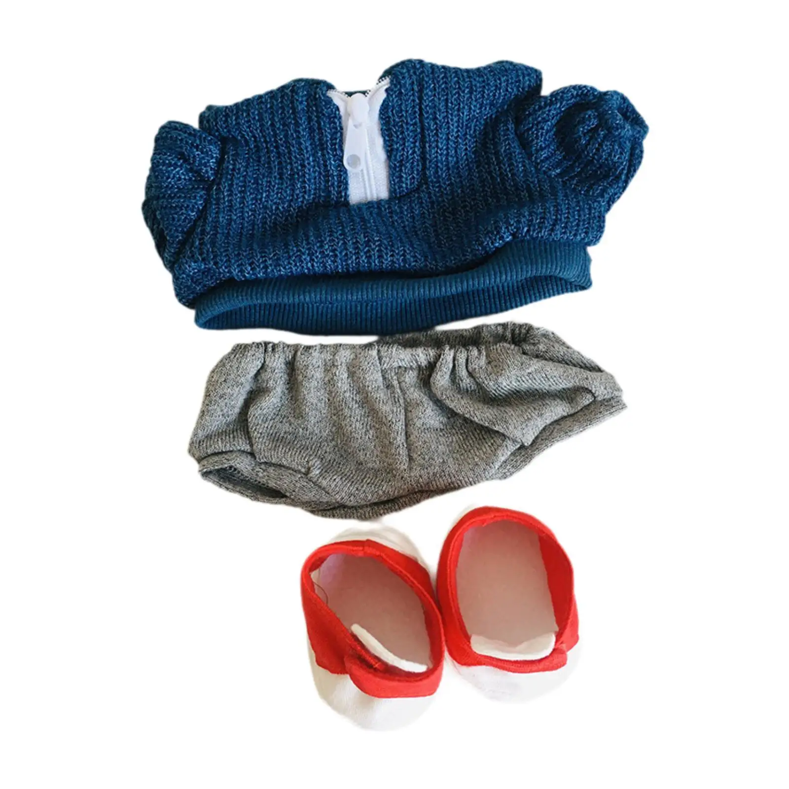 14.5in Doll Clothes Shirt Pants Outifit with A Pair of Shoes Dress up Decor Cute Fashion Cute Doll Clothes Suit for DIY Dolls