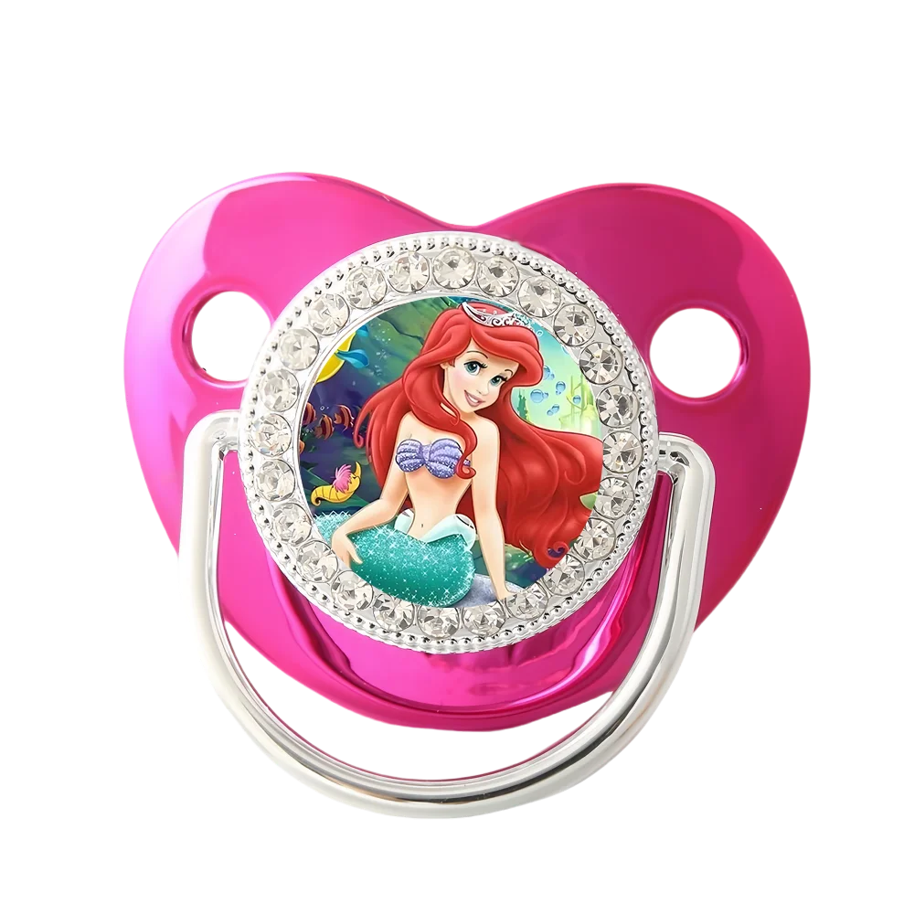 Chupetes y clips para chupete de bebé ostentosos, dummies para pezones de bebé BPA, regalos únicos ostentosos para baby showers, regalo de 0 a 18M - imagen 2